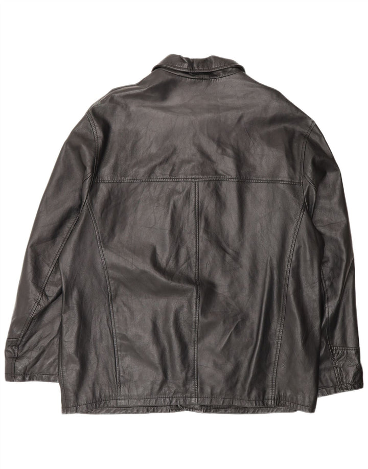 B.ONE Ανδρικό Δερμάτινο Μπουφάν UK 42 XL Μαύρο Δερμάτινο