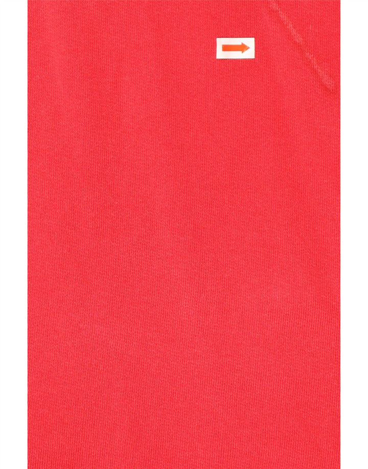 WHITE STUFF Ανδρική φούτερ με γραφικό φερμουάρ σε γραφικό φόρμα Jumper XL Κόκκινο