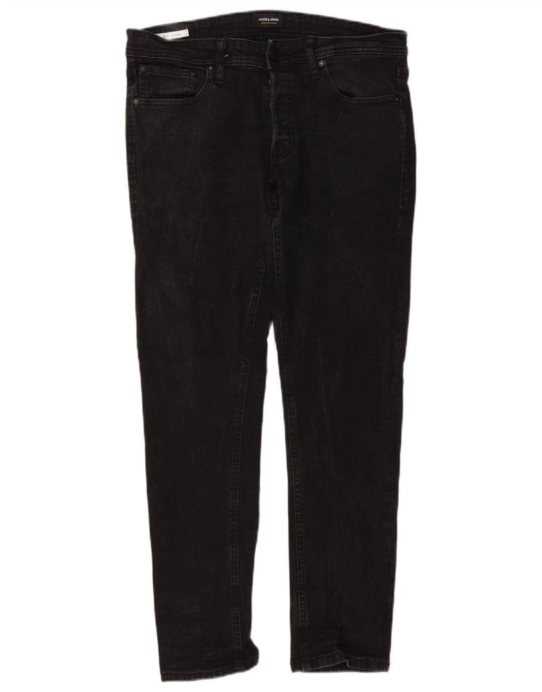 Jack & Jones Ανδρικό GLENN Slim Jeans W36 L32 Μαύρο βαμβακερό