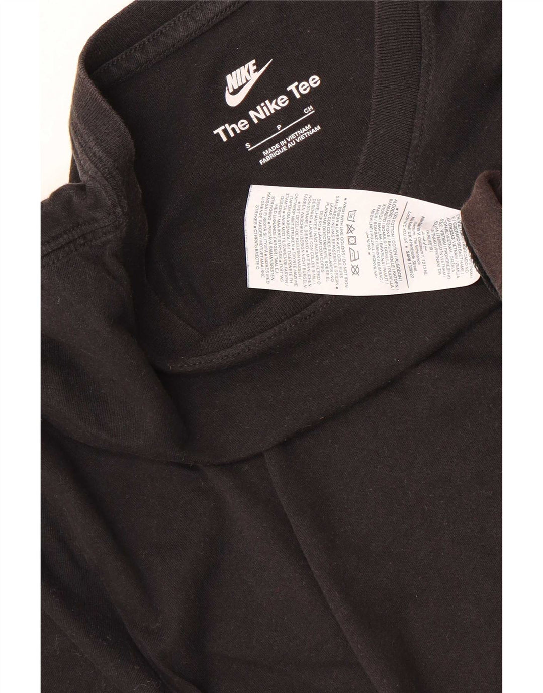 Ανδρικό μπλουζάκι Nike, μικρό μαύρο βαμβακερό