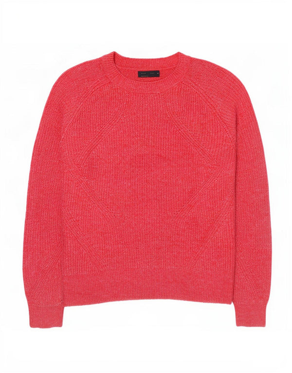 Marks & Spencer Γυναικείο πουλόβερ με λαιμόκοψη UK 14 Medium Pink Flecked