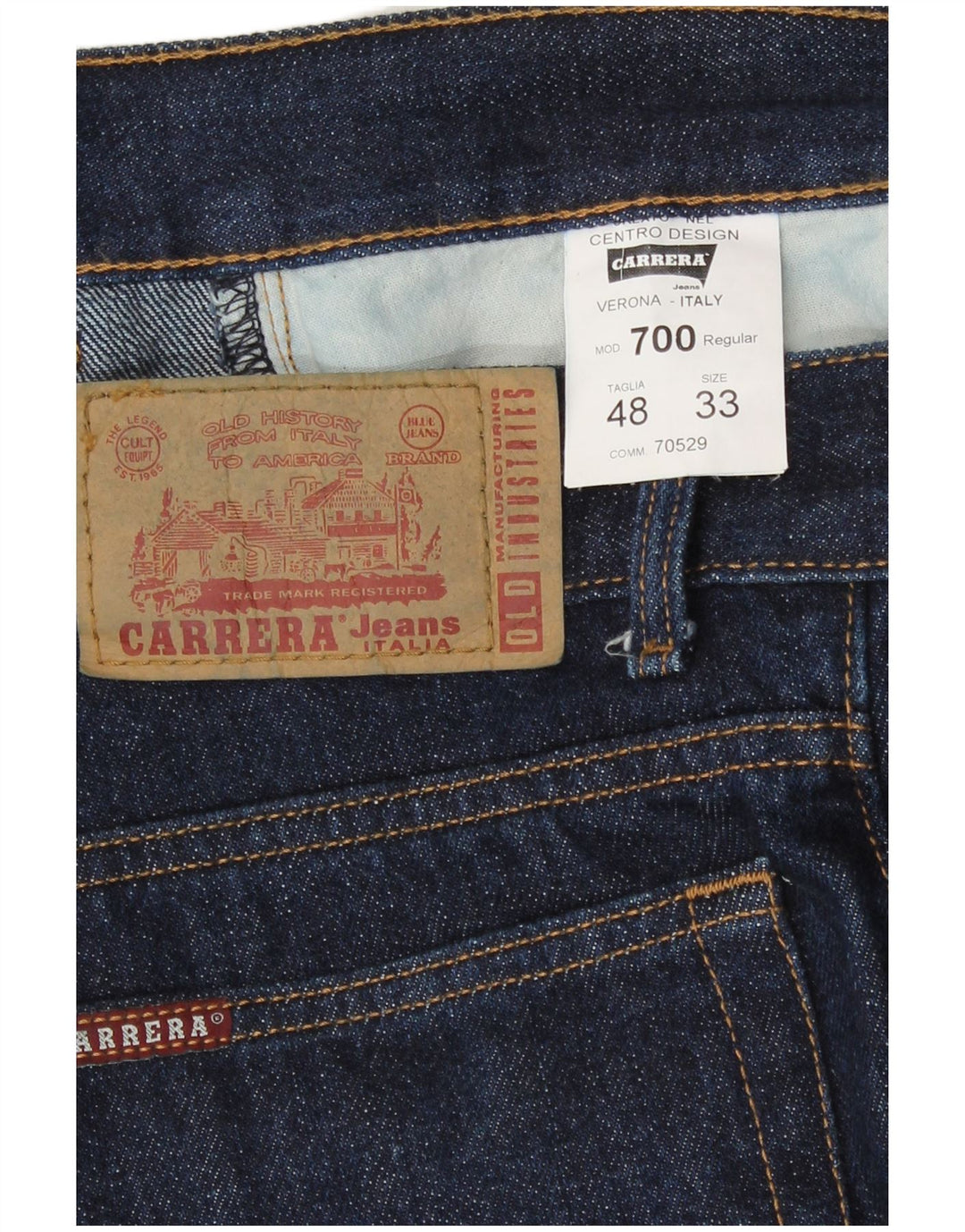Carrera Ανδρικά 700 Straight Jeans IT 48 Medium W33 L26 Navy Blue Cotton