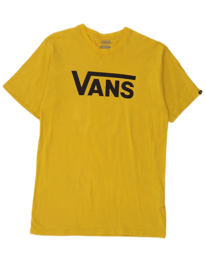 Ανδρικό γραφικό μπλουζάκι Vans Classic Fit Top Μεσαίο κίτρινο βαμβακερό