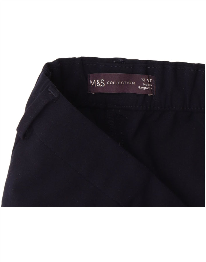 MARKS & SPENCER Γυναικείο παντελόνι Chino UK 12 Medium W30 L28 Navy Blue