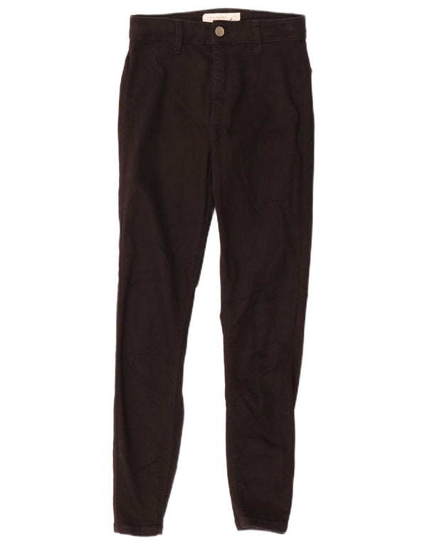 Topshop Γυναικείο Skinny Casual Παντελόνι W26 L24 Μαύρο βαμβακερό