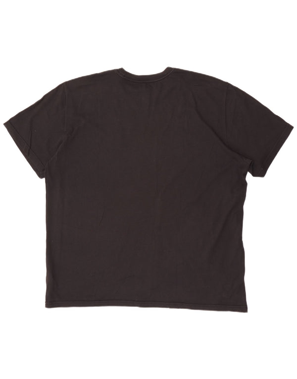 Ανδρικό μπλουζάκι γραφικό Nike Dri Fit 2XL μαύρο βαμβακερό