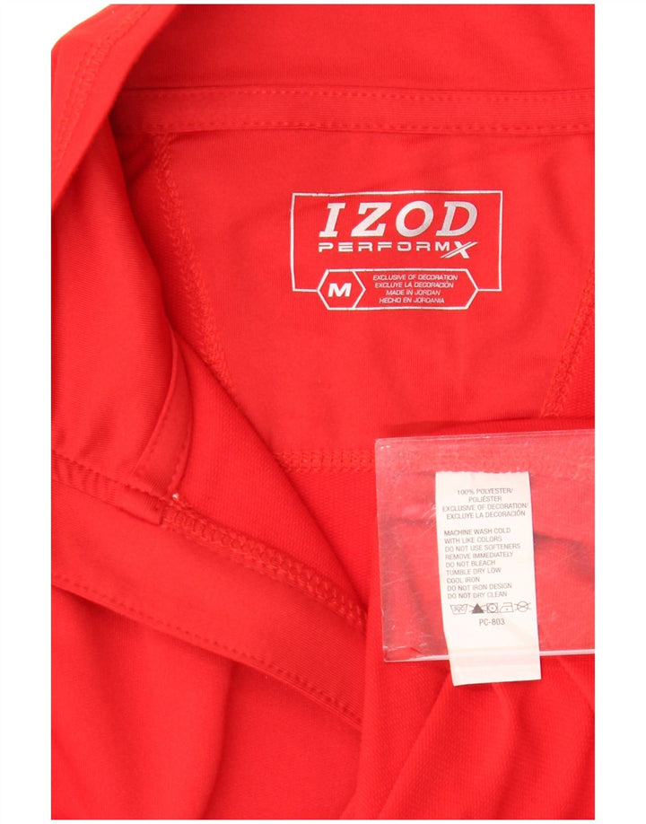 Ανδρική φόρμα πουλόβερ με φερμουάρ Izod Top Medium Red Polyester