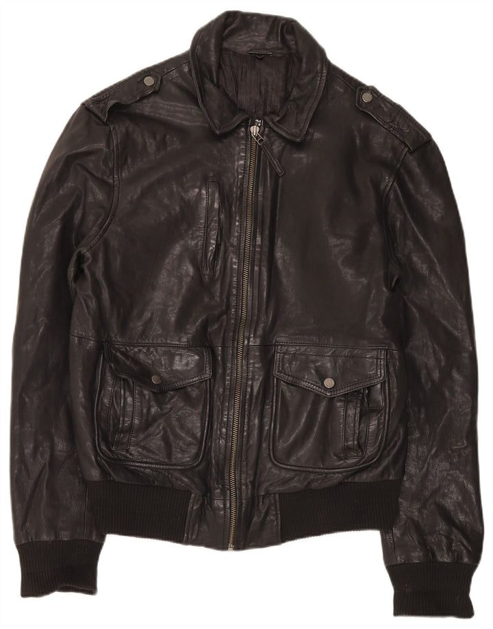 Vintage Ανδρικό Military Bomber Jacket UK 40 Large Black