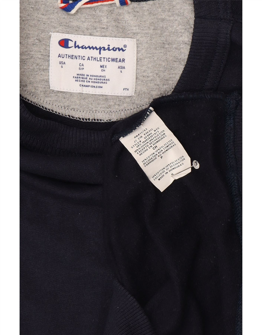 Ανδρικό φούτερ Champion Jumper Small Navy Blue Cotton