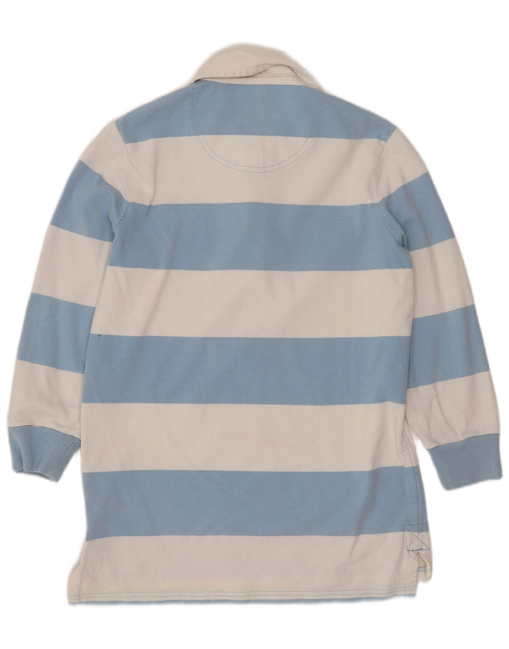 JACK WILLS Γυναικείο μπλουζάκι ράγκμπι πόλο UK 12 μεσαίου μπλε ριγέ