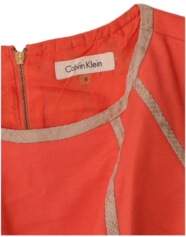 Γυναικείο αμάνικο φόρεμα Calvin Klein US 6 Medium Orange