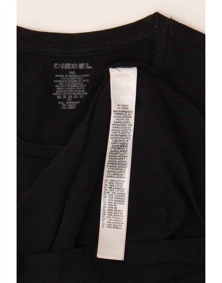 Ανδρικό T-Shirt Diesel Top Μεσαίο μαύρο βαμβακερό