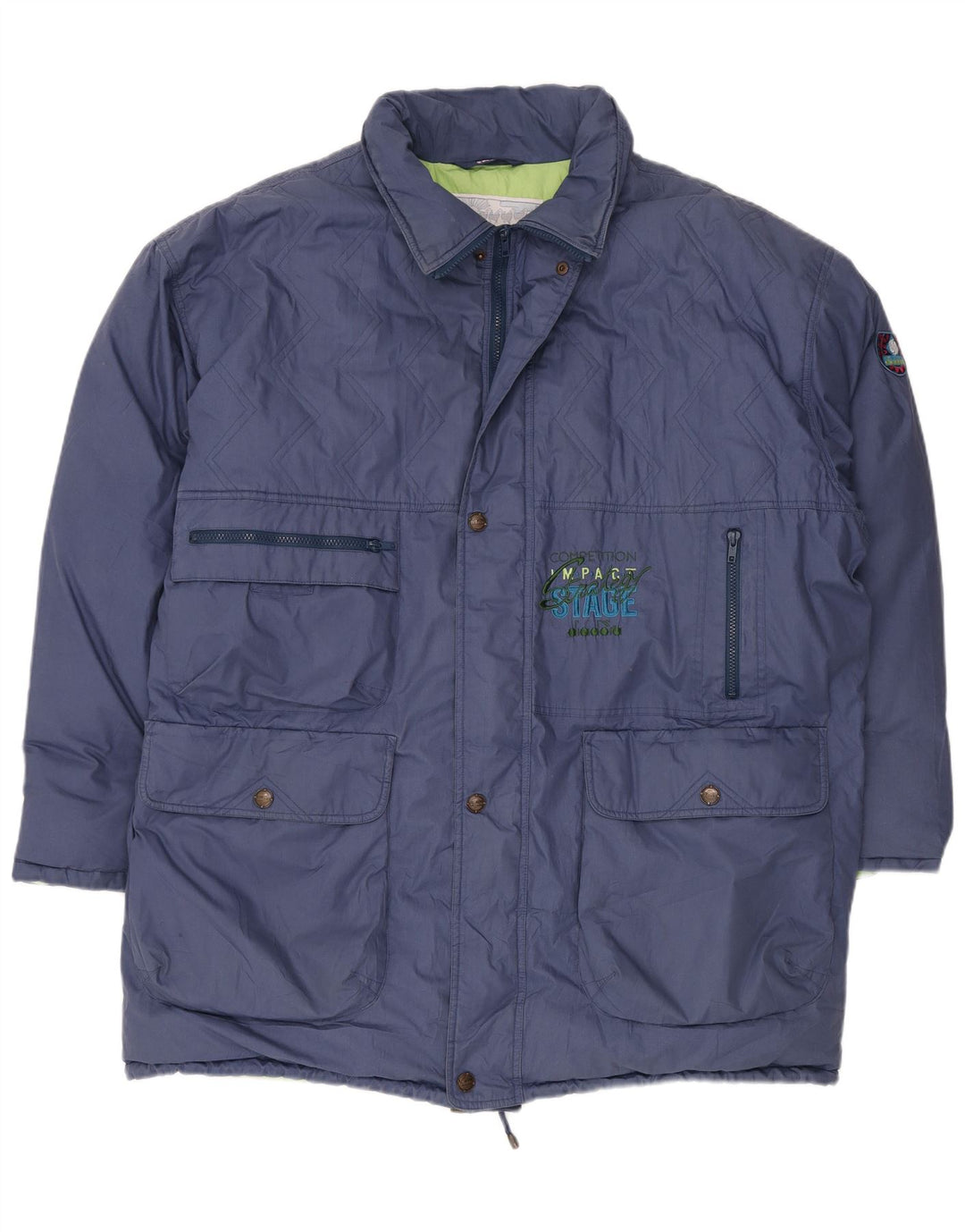 DIADORA Ανδρικό μπουφάν με επένδυση UK 44 2XL Navy Blue Polyester