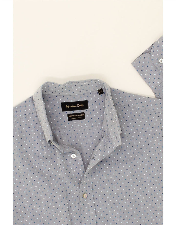 MASSIMO DUTTI Mens Shirt Small Green Flecked Vintage Massimo Dutti and Second-Hand Massimo Dutti from Messina Hembry 