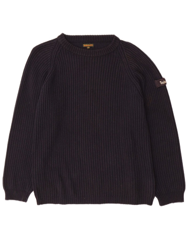 TIMBERLAND Γυναικείο πουλόβερ με λαιμόκαυστο UK 14 μεγάλο μπλε βαμβακερό