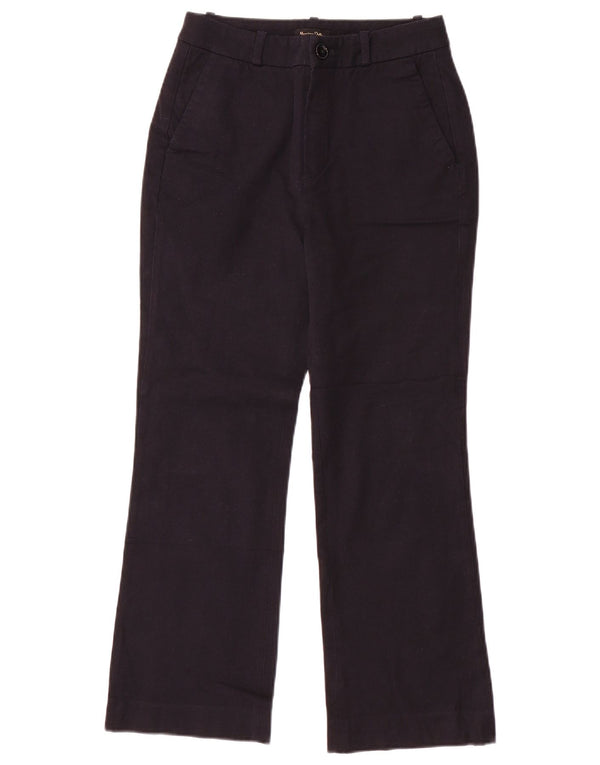 Massimo Dutti γυναικείο μποτάκι παντελόνι Chino EU 36 XS W26 L26 Navy Blue
