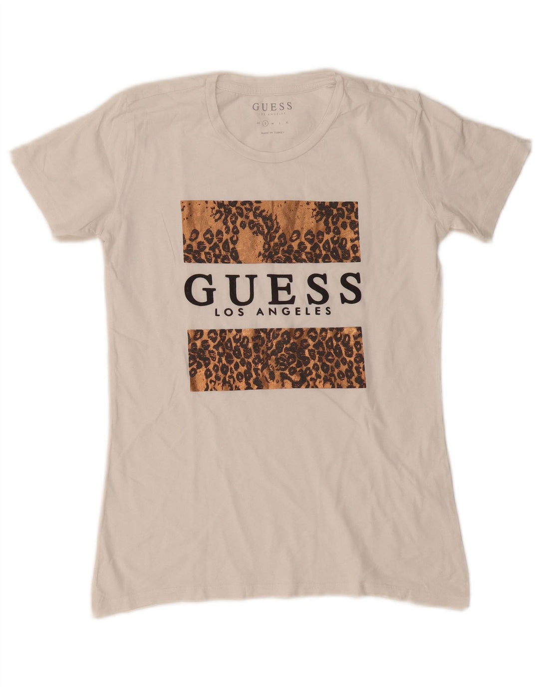 Γυναικείο γραφικό μπλουζάκι Guess Top UK 10 Small White