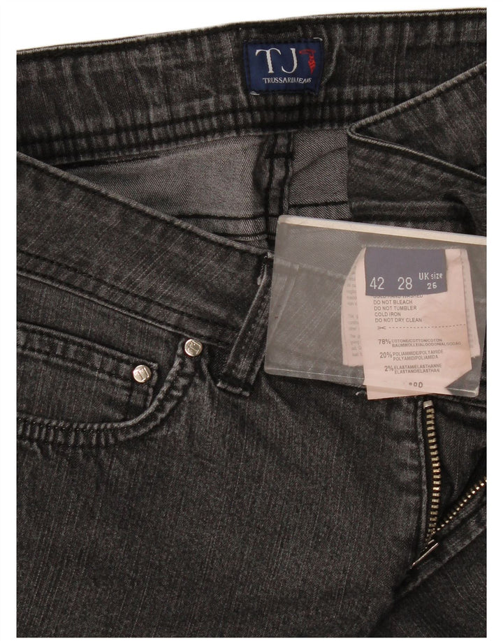 Γυναικείο τζιν Trussardi ίσιο W26 L27 Γκρι βαμβακερό