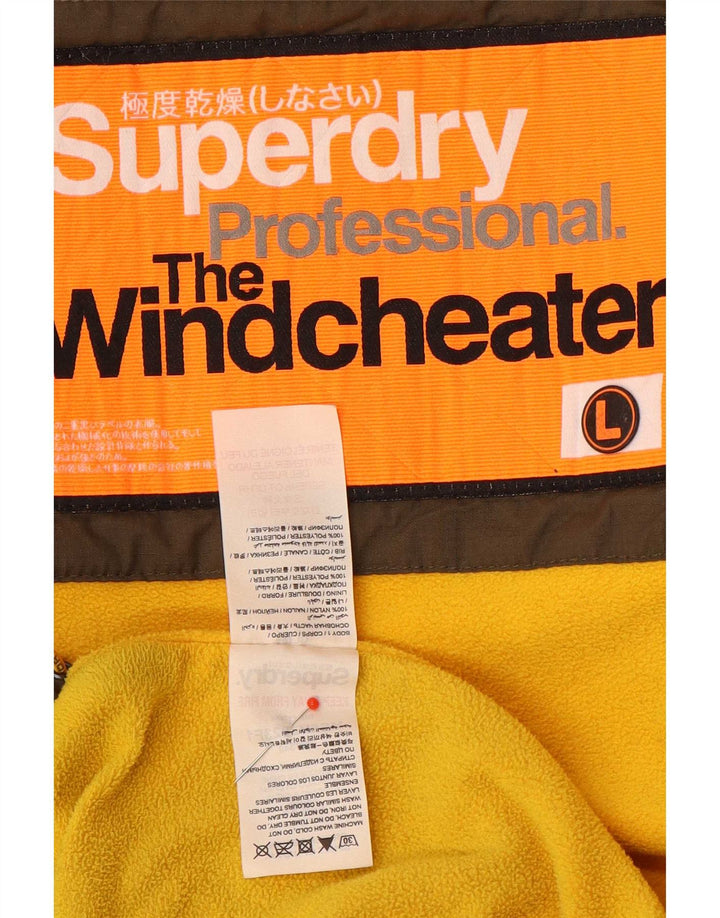 Superdry Γυναικείο Μπουφάν Windbreaker Graphic UK 16 Large Brown