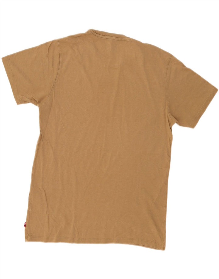 Ανδρικό γραφικό T-Shirt Levi's Top Medium Beige Βαμβακερό