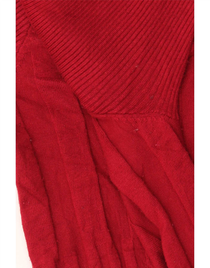 Marks & Spencer Γυναικείο πουλόβερ Longline Cardigan UK 10 Small Red