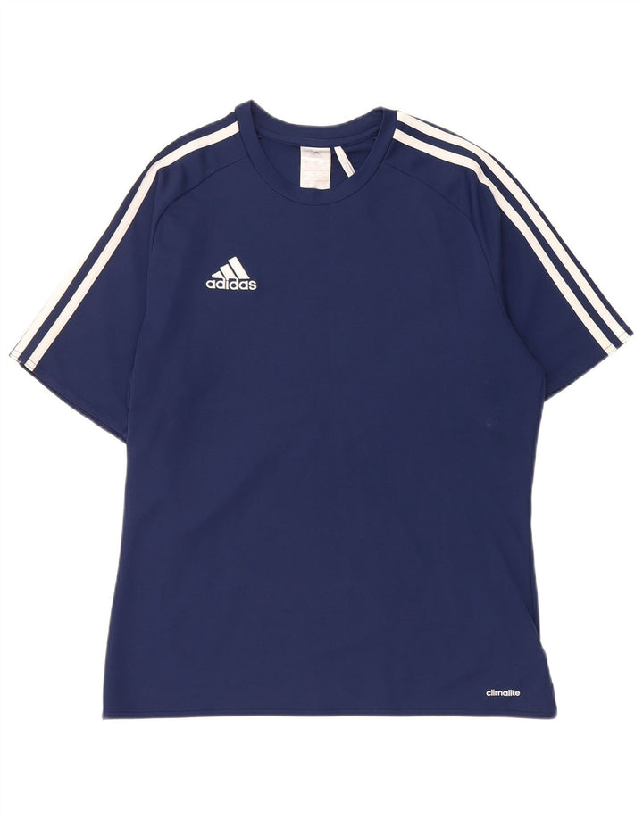 Adidas Ανδρικό T-Shirt Climalite Top Small Navy Blue Polyester