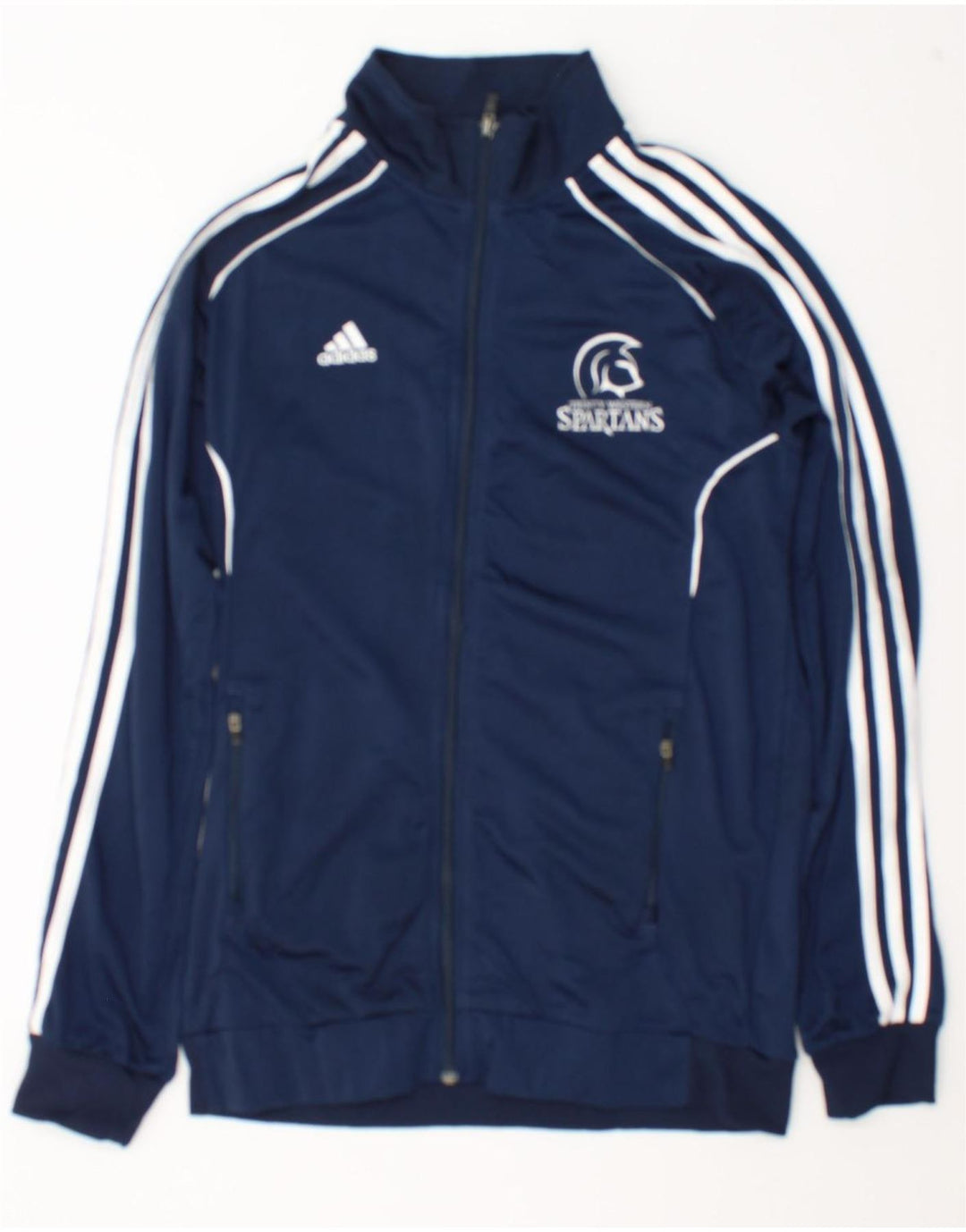 Adidas Ανδρική φόρμα γυμναστικής γραφική Spartans Top Jacket Small Navy Blue Polyester