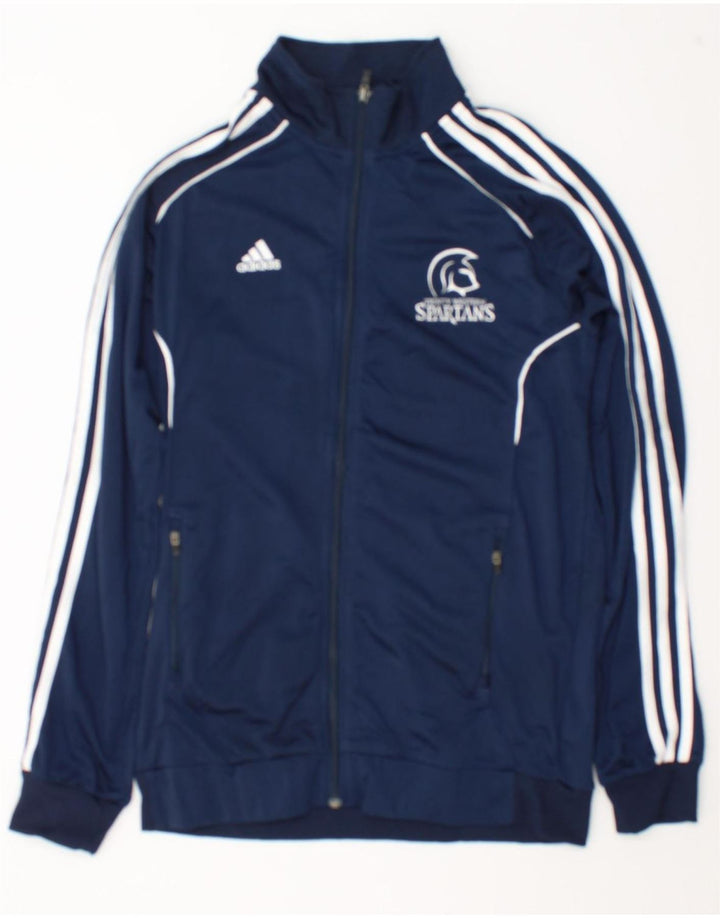 Adidas Ανδρική φόρμα γυμναστικής γραφική Spartans Top Jacket Small Navy Blue Polyester