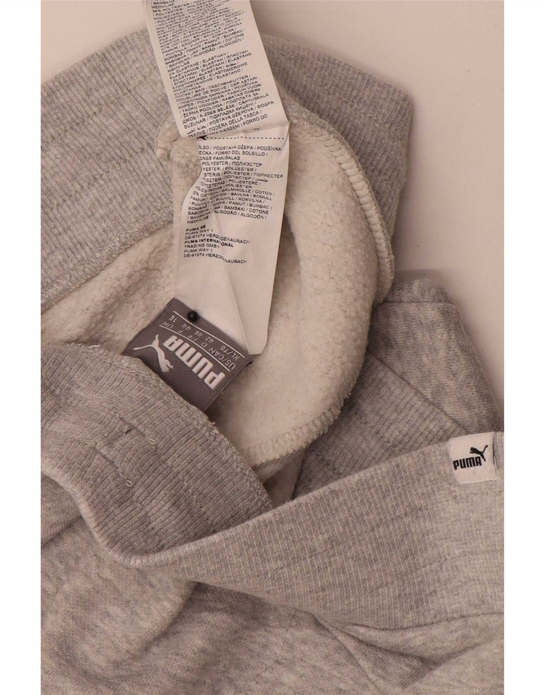 Γυναικεία αθλητική φόρμα Puma Παντελόνι Joggers UK 16 Large Grey Flecked Polyester