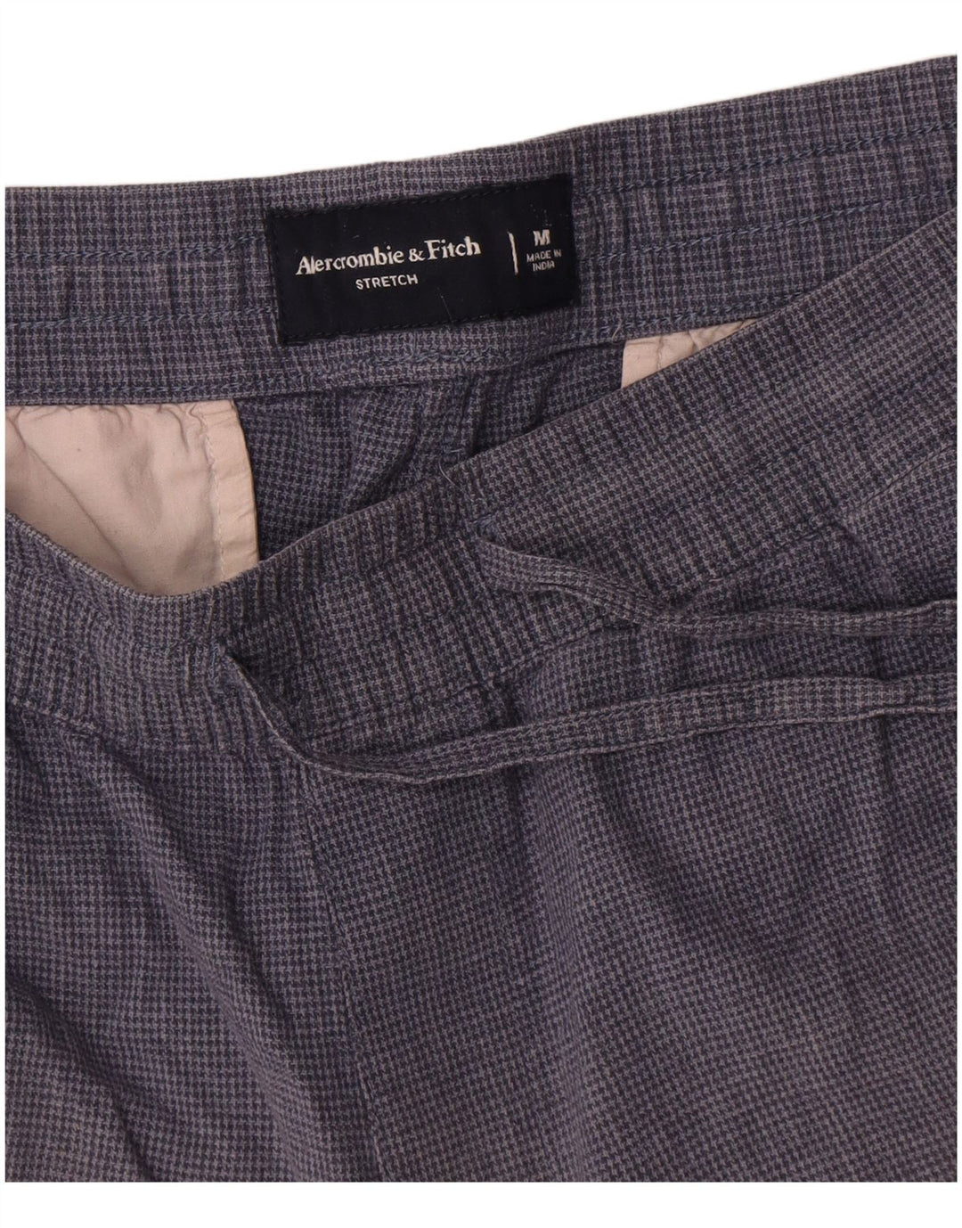Γυναικείο σορτς Chino Abercrombie & Fitch Medium W32 Navy Blue Houndstooth