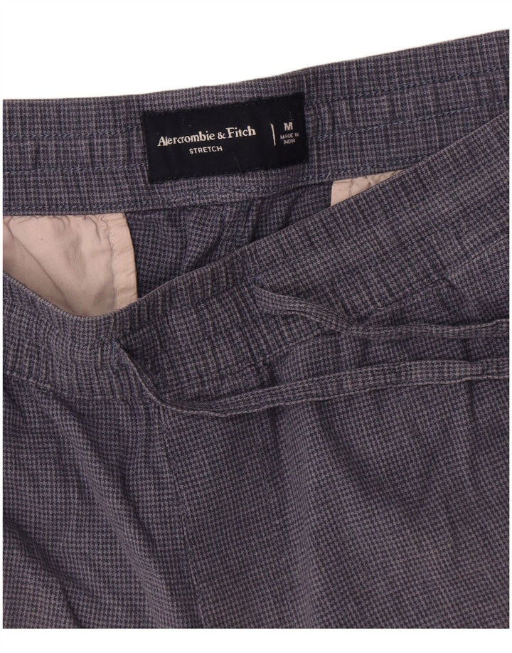 Γυναικείο σορτς Chino Abercrombie & Fitch Medium W32 Navy Blue Houndstooth