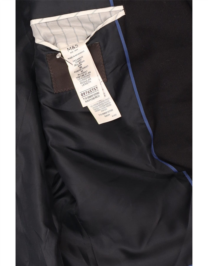 Marks & Spencer Ανδρικό μπλέιζερ με 2 κουμπιά μπουφάν UK 38 Medium Navy Blue