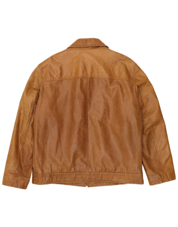 Mays & Rose Ανδρικό Δερμάτινο Μπουφάν UK 42 XL Μπεζ