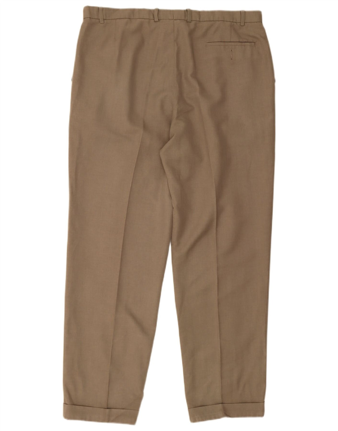 Marks & Spencer Ανδρικό παντελόνι με καρφίτσα W40 L32 Khaki Polyester