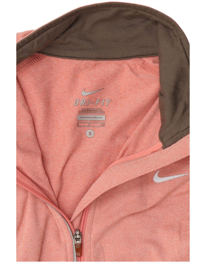 Γυναικεία φόρμα πουλόβερ με φερμουάρ Nike Dri Fit Top 10 Small Pink