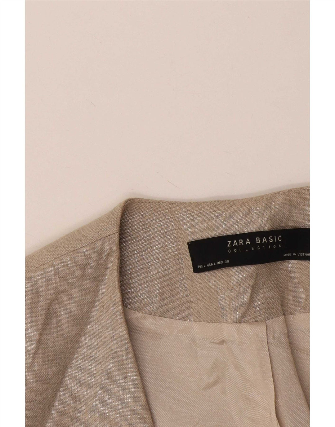 Zara Γυναικείο Μπουφάν Blazer 3/4 μανίκι UK 14 Large Grey