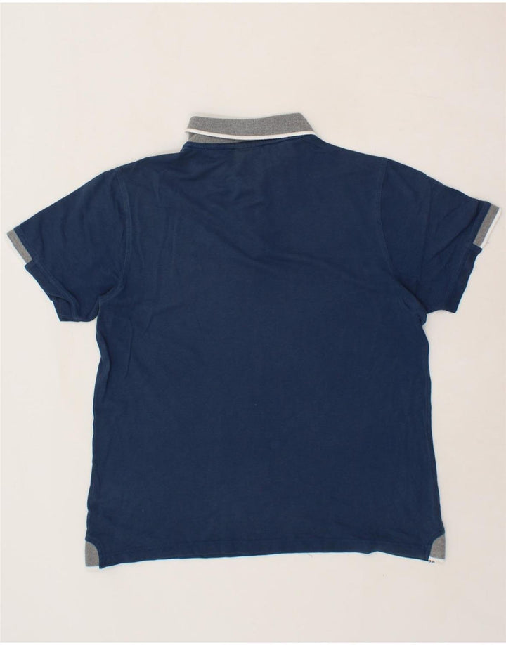 MARLBORO CLASSICS Mens Polo Shirt Medium Navy Blue Cotton Vintage Marlboro Classics and Second-Hand Marlboro Classics from Messina Hembry 