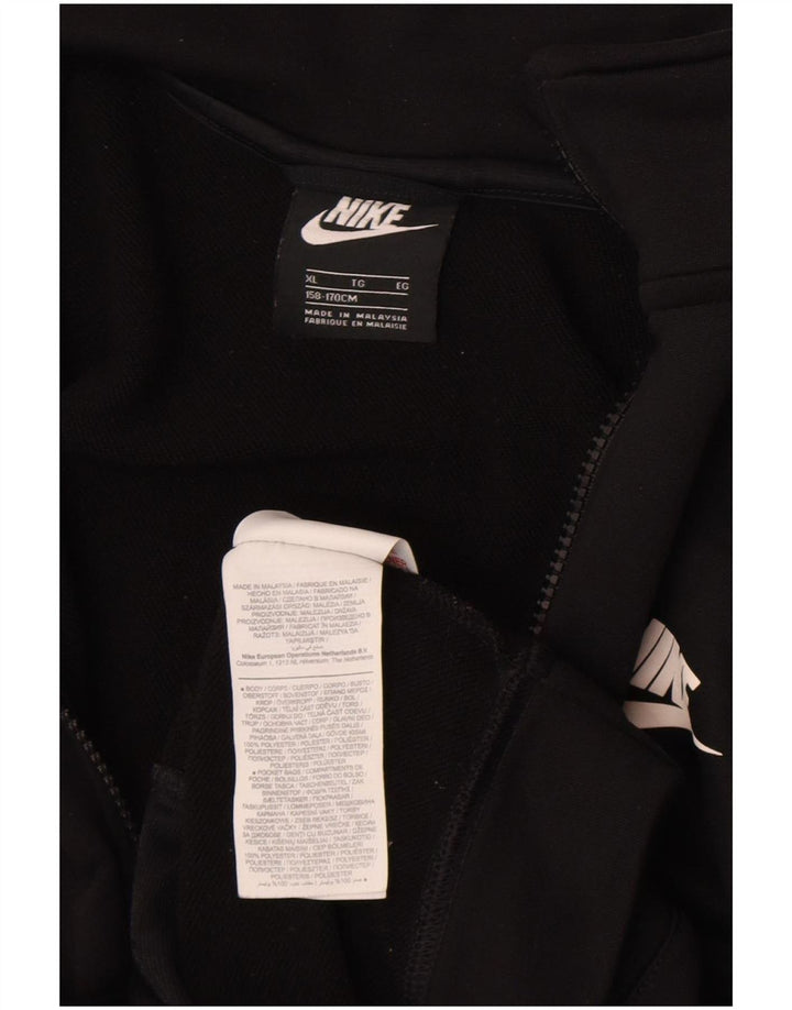 Μπουφάν Nike Boys αθλητική φόρμα 13-14 ετών XL μαύρο πολυεστέρα