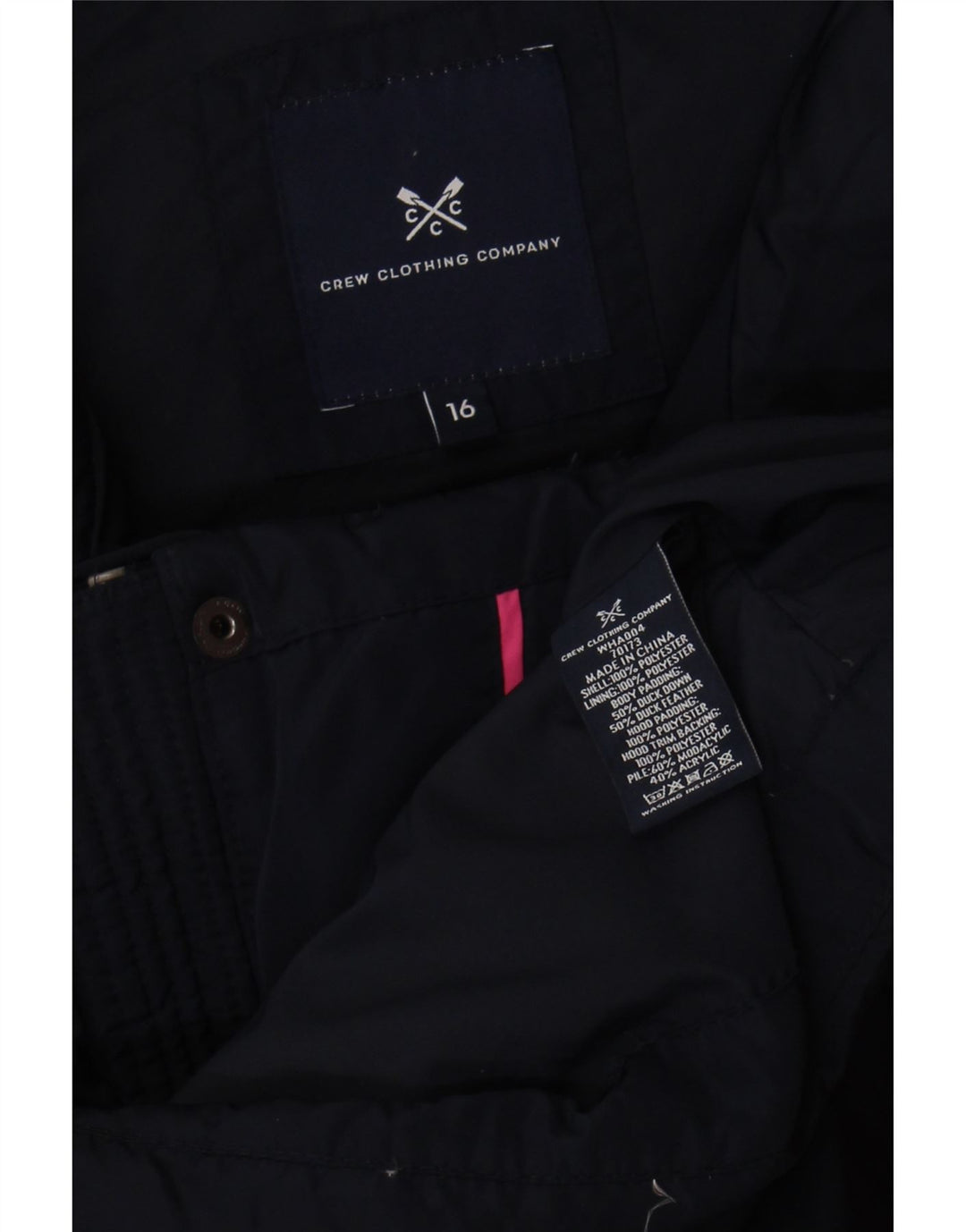 Crew Clothing Γυναικείο κανονικό γιλέκο UK 16 Large Navy Blue Polyester