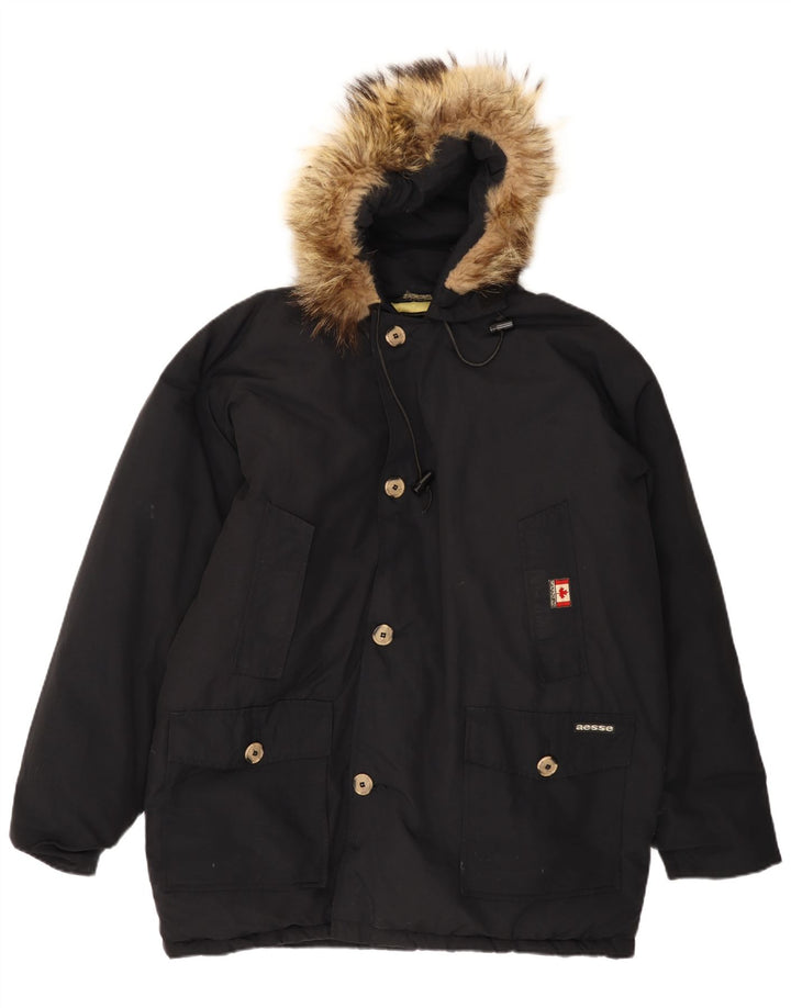 Ανδρικό μπουφάν Parka με κουκούλα AESSE UK 40 Large Black