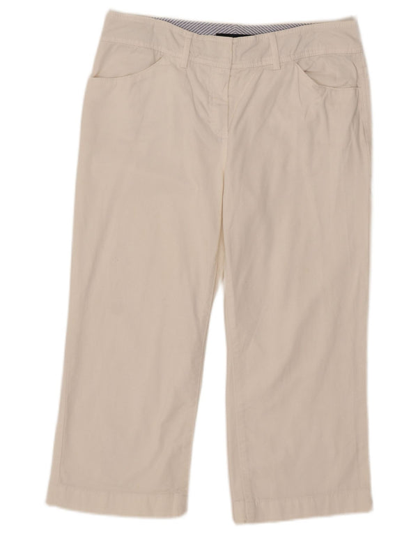 Tommy Hilfiger Γυναικείο Παντελόνι Capri US 8 Medium W32 L21 Λευκό βαμβακερό