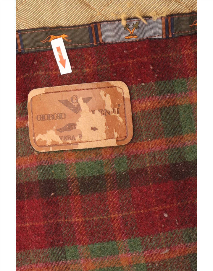 Vintage γυναικείο υπερμεγέθη σουέντ μπουφάν Parka IT 46 μεγάλο καφέ