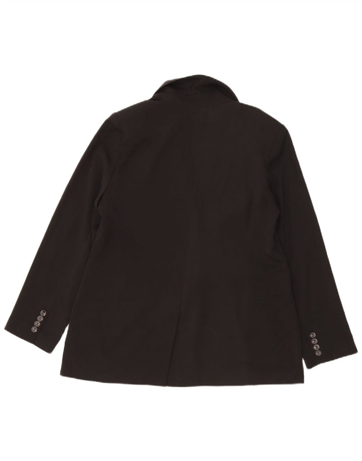 Topshop Γυναικείο Μπουφάν Blazer UK 14 Μεσαίου Μαύρου Πολυεστέρα