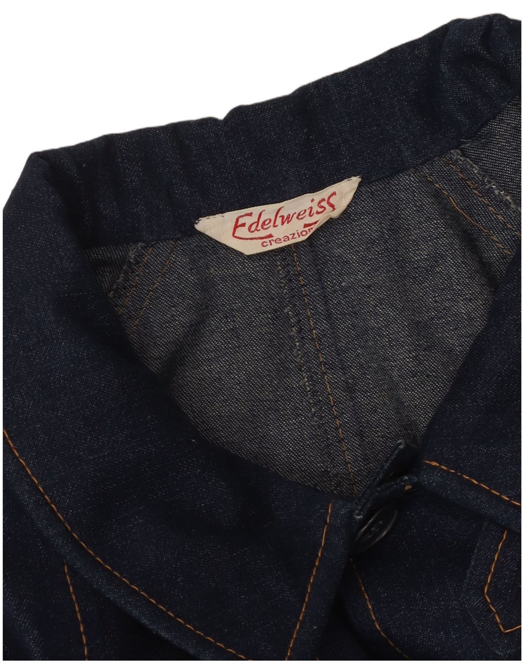 VINTAGE Ανδρικό τζιν παλτό UK 18 XL Navy Blue