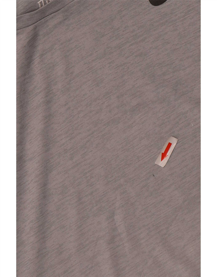 Ανδρικό T-Shirt Nike Dri Fit Τοπ μεσαίου γκρι πολυεστέρας