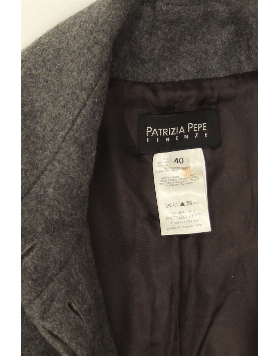 Γυναικείο Πανωφόρι Patrizia Pepe IT 40 Small Grey Wool
