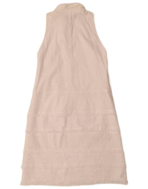 Banana Republic Γυναικείο αμάνικο φόρεμα πόλο UK 18 XL Λευκό