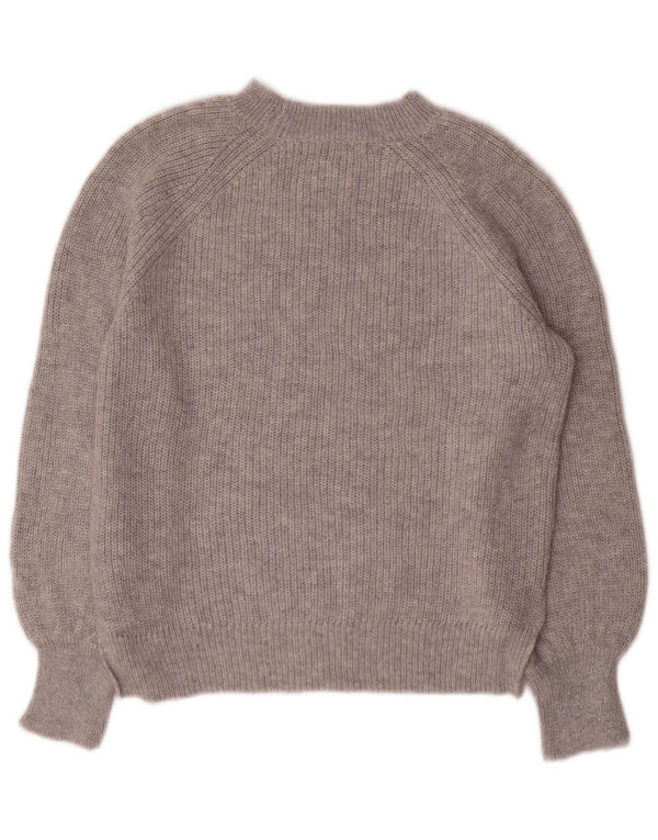 Marks & Spencer Γυναικείο πουλόβερ υπερμεγέθη Crew Neck Jumper UK 10 Small Grey