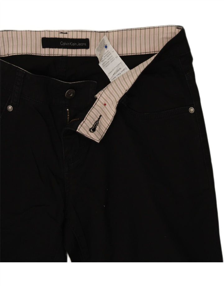 CALVIN KLEIN Womens Straight Jeans W30 L34 Black Cotton Vintage Calvin Klein and Second-Hand Calvin Klein from Messina Hembry 