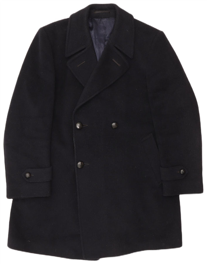 Vintage Ανδρικό Διπλό Παλτό UK 40 Large Navy Blue